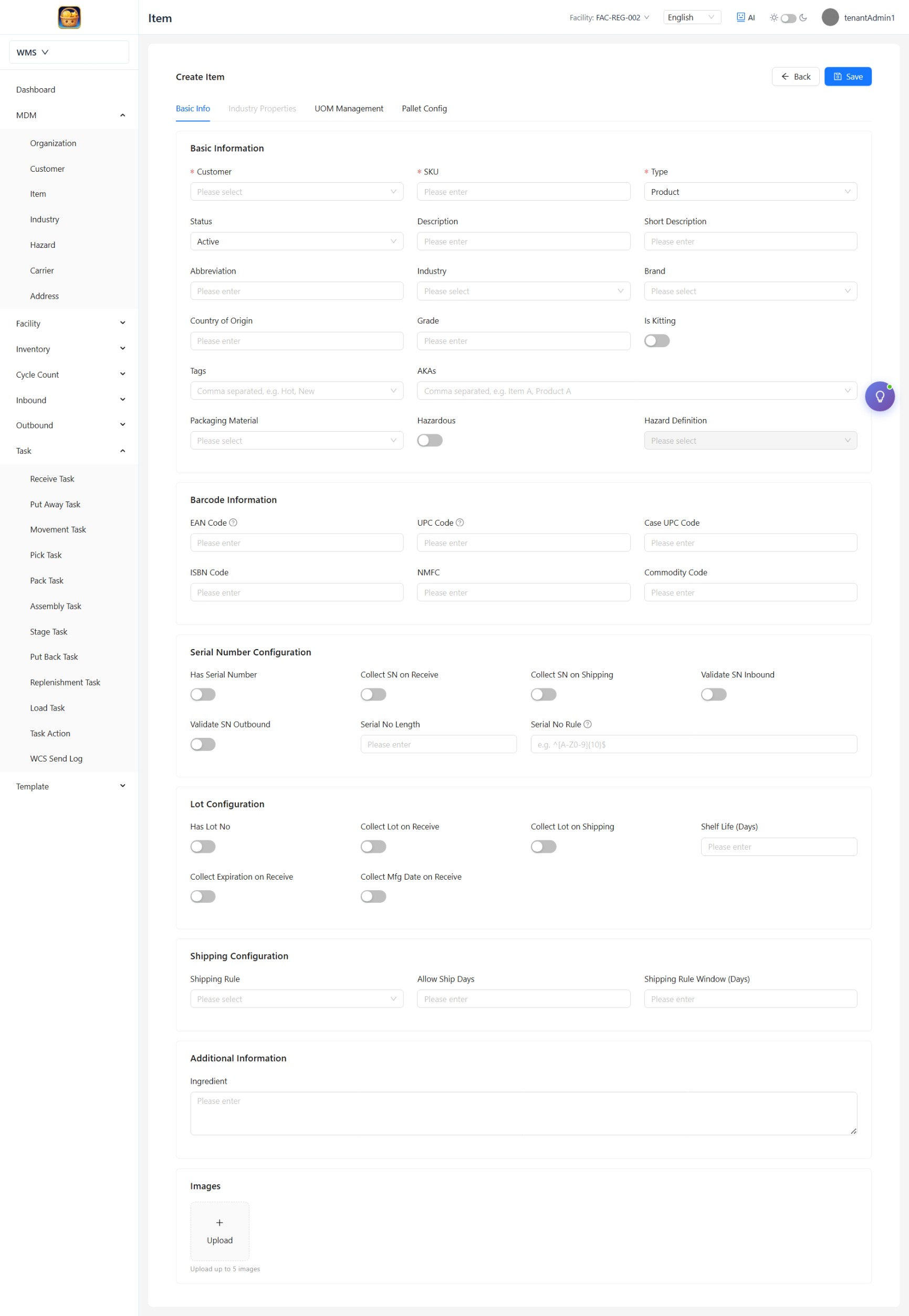 完整 Item Basic Info 页面截图